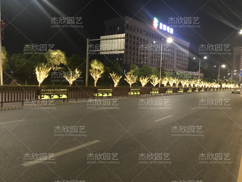 道路發(fā)光花箱，提亮街景
